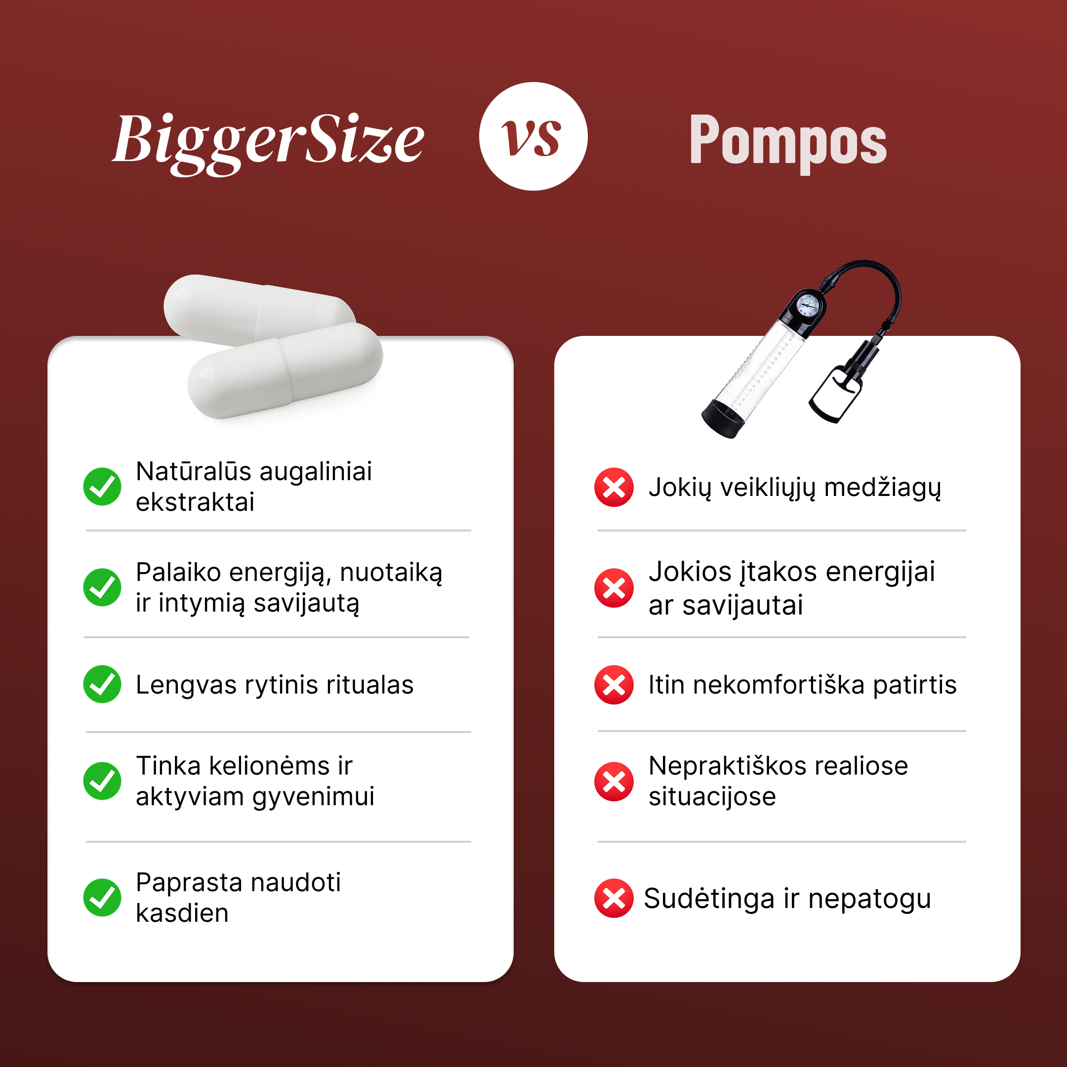 Papildai dydžiui (3 mėnesiams)