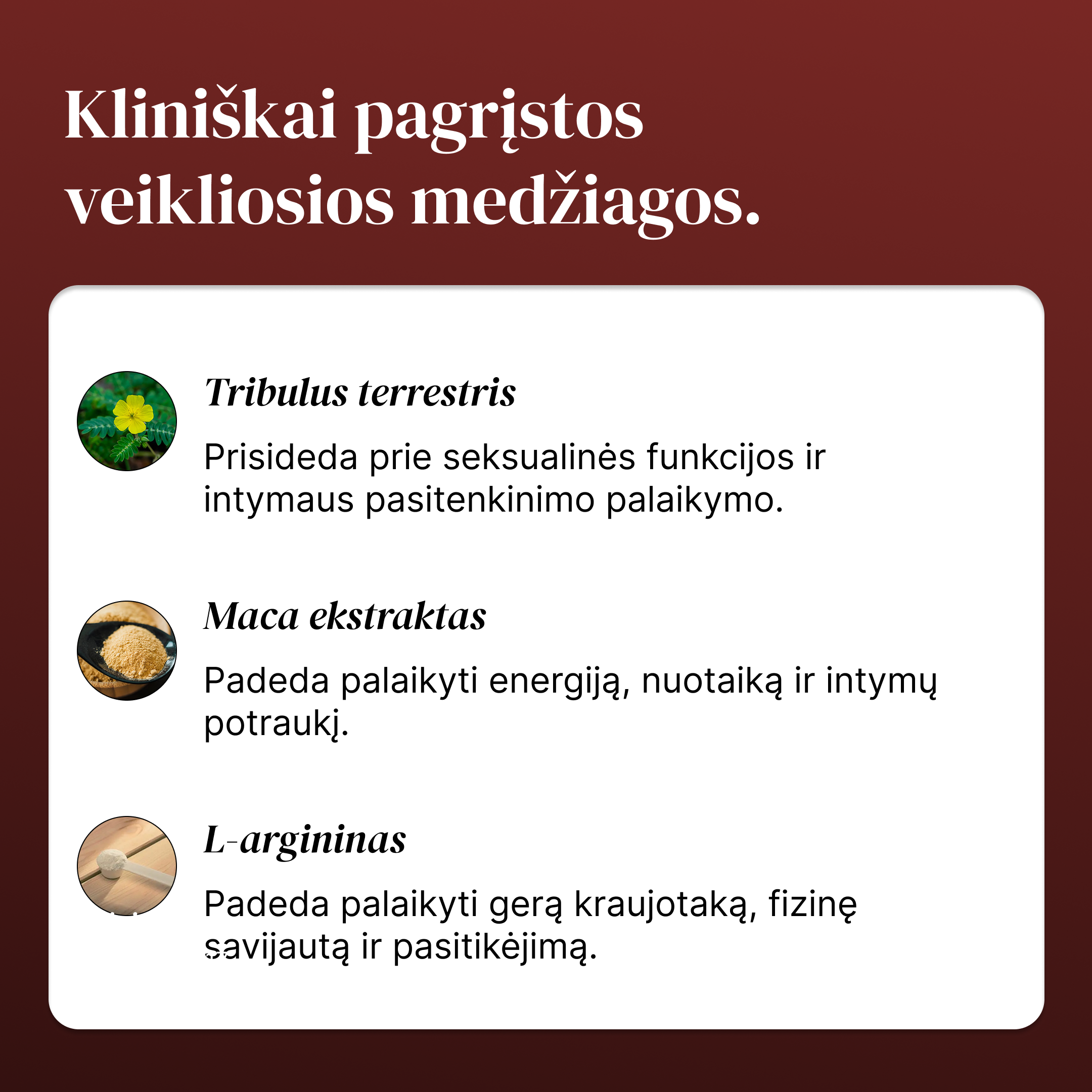 Papildai potencijai vyrams